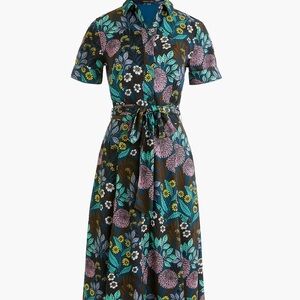 J.Crew X Abigail Borg shirtdress size 8